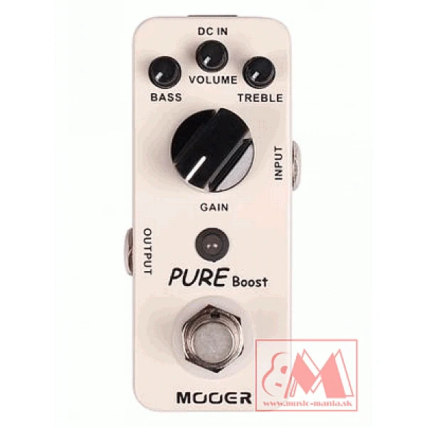 Mooer PURE Boost - gitarový zosilňovač signálu Mooer PURE Boost - gitarový zosilňovač signálu