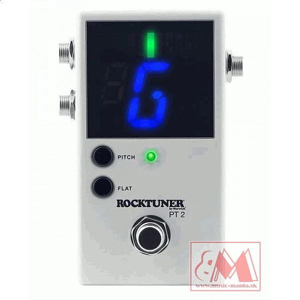 Rocktuner PT 2 White stompbox ladička, chromat. LED, true bypass