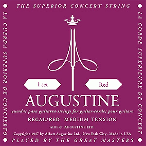 Augustine Classic Regals/Red, medium tension - struny na klasickú gitaru