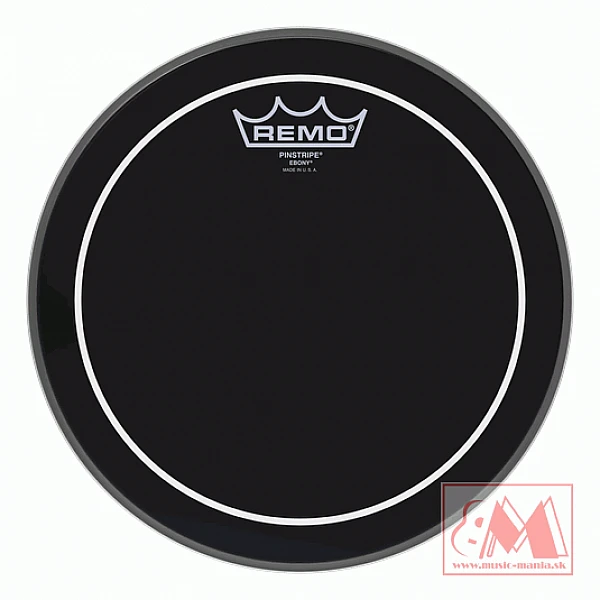 REMO ES-0610-PS - Pinstripe ebony blana na bicie 10"