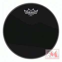 Remo ES-0010-00 - Ebony Ambassador blana na bicie 10"