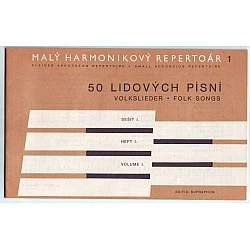 50 ľudových piesní 1 (českých a moravských) pre akordeón