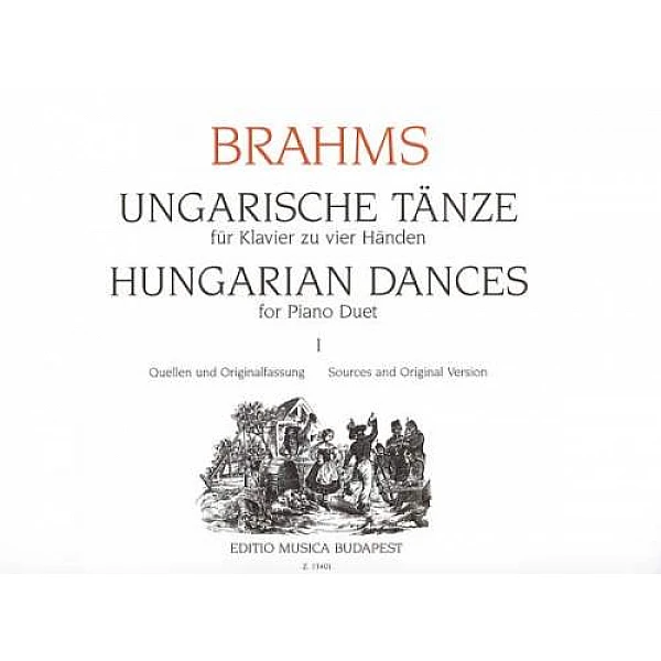 Brahms, Johannes - Hungarian Dances for piano duet