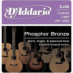 D´Addario EJ26 - Struny na akustickú gitaru - 011/ 052