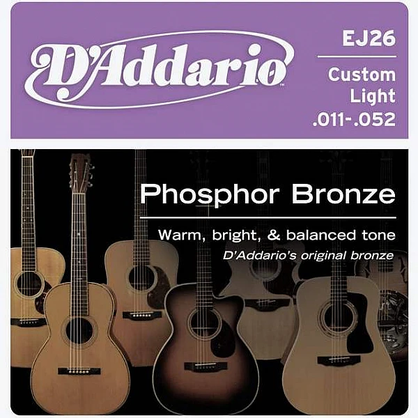 D´Addario EJ26 - Struny na akustickú gitaru - 011/ 052