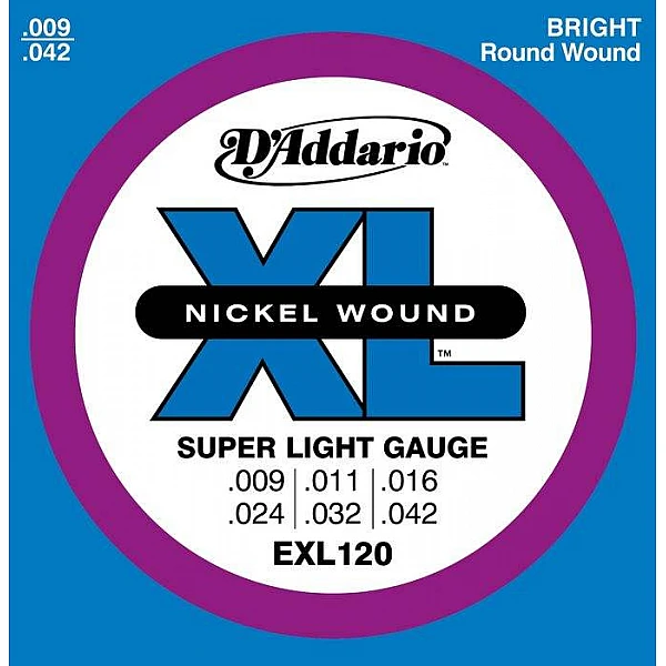 D´Addario EXL 120 - Struny pre elektrickú gitaru, 009/042