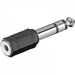 M-Cables redukcia - Jack 3,5 mm, stereo/ Jack 6,3 mm, stereo
