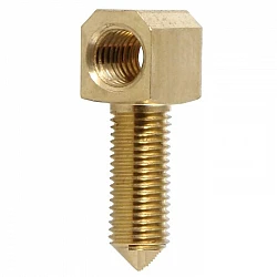 Mosadzná matička 4x5 mm do violovej žabky, cólový závit