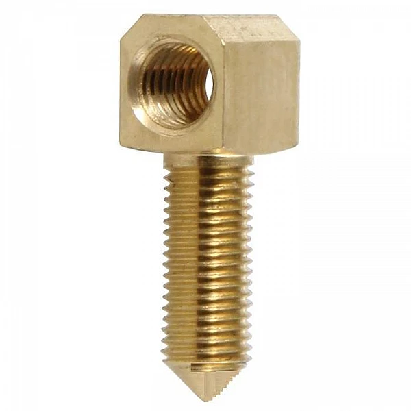 Mosadzná matička 4x5 mm do violovej žabky, cólový závit