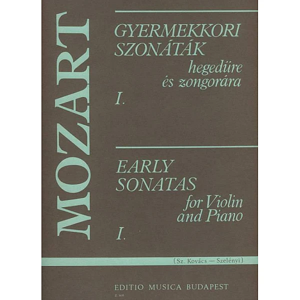Mozart Z. 3635 - Early Sonatas pre husle a klavír 1. diel