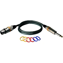 RockCable RCL 30383 D6 F - Mikrofónový kábel XLR F/Jack (mono), 3 m