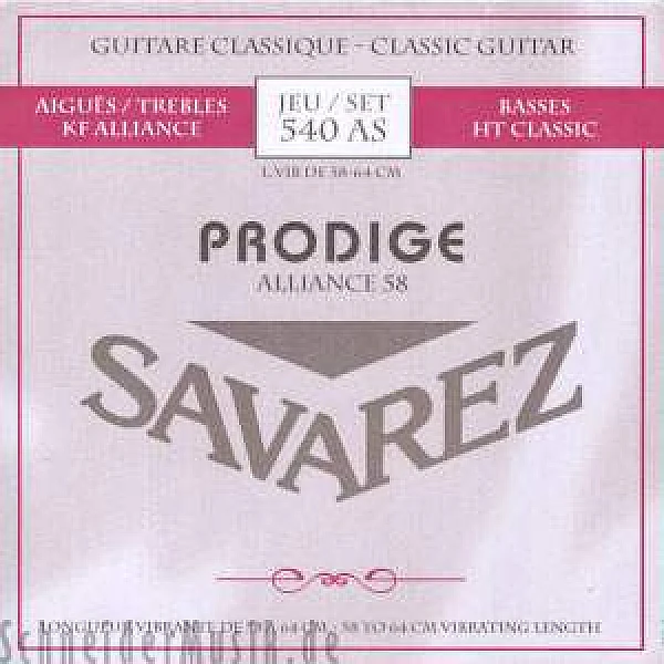 Savarez 540 AS PRODIGE ALLIANCE 58/64 cm, štandartné pnutie Savarez 540 AS PRODIGE ALLIANCE 58/64 cm, štandartné pnutie