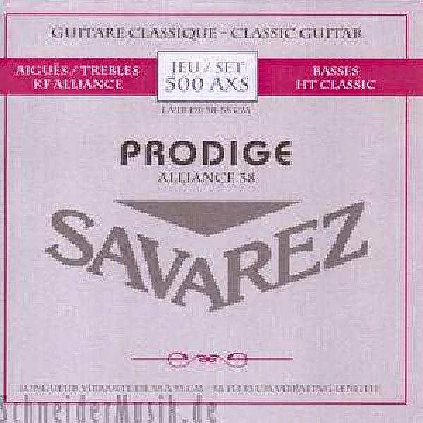 Savarez 500 AXS PRODIGE ALLIANCE 38/55 cm, Štandardné pnutie Savarez 500 AXS PRODIGE ALLIANCE 38/55 cm, Štandardné pnutie