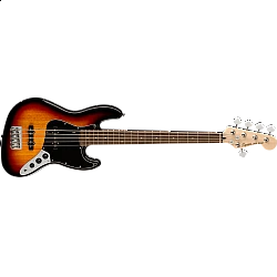 Fender Affinity Series™ Jazz Bass® V, Laurel Fingerboard, Black Pickguard, 3-Color Sunburst 