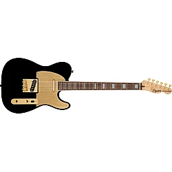 Fender Squier 40th Anniversary, Telecaster, Gold Edition, LRL, Black