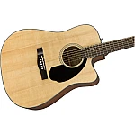 Fender CD-60SCE Dreadnought, Walnut Fingerboard, Natural 