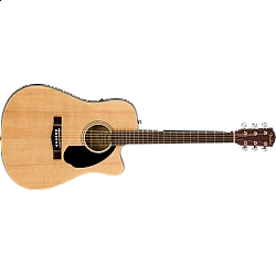 Fender CD-60SCE Dreadnought, Walnut Fingerboard, Natural 