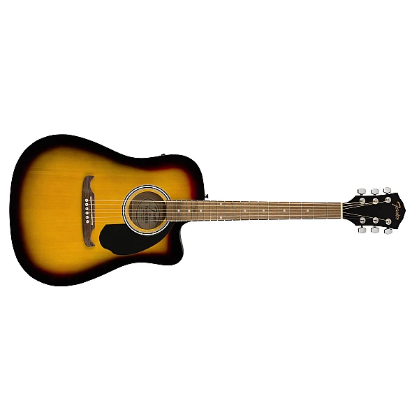 Fender FA-125CE Dreadnought, Walnut Fingerboard, Sunburst 