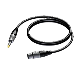 Procab CAB900/3 jack 6,3 mm mono/XLR F, 3m